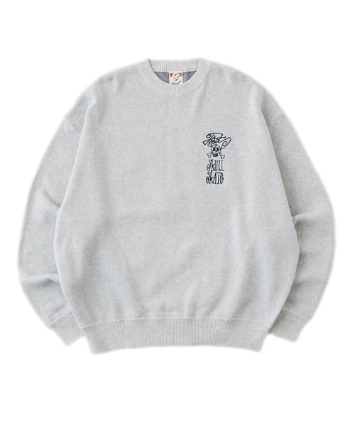 WHO'S WHO gallery(フーズフーギャラリー)の「COOPER FACTスカルニット(ニット/セーター・レディース・ライトグレー/サックスブルー/ネイビー/アイボリー・FREE)」の7枚目の写真