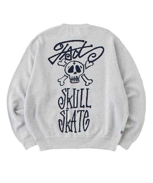 WHO'S WHO gallery(フーズフーギャラリー)の「COOPER FACTスカルニット(ニット/セーター・レディース・ライトグレー/サックスブルー/ネイビー/アイボリー・FREE)」の8枚目の写真