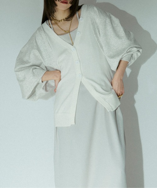 Ezick(エジック)の「Bolero layered style カーディガン(カーディガン/ボレロ・レディース・ブラック/ピンク/ホワイト・FREE)」の21枚目の写真