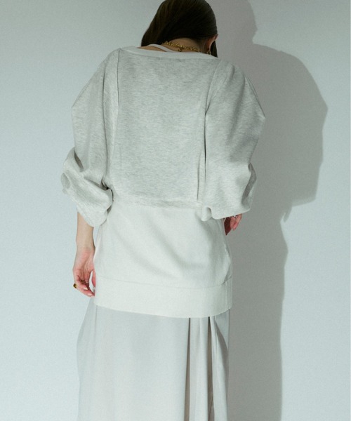 Ezick(エジック)の「Bolero layered style カーディガン(カーディガン/ボレロ・レディース・ブラック/ピンク/ホワイト・FREE)」の5枚目の写真