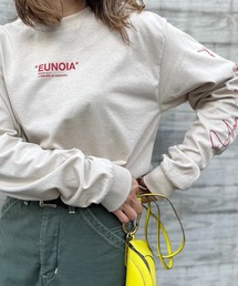 mi via loca | GILDAN 袖ロゴプリントロングスリーブTシャツ 【MVL003 ※2A】(Tシャツ/カットソー)