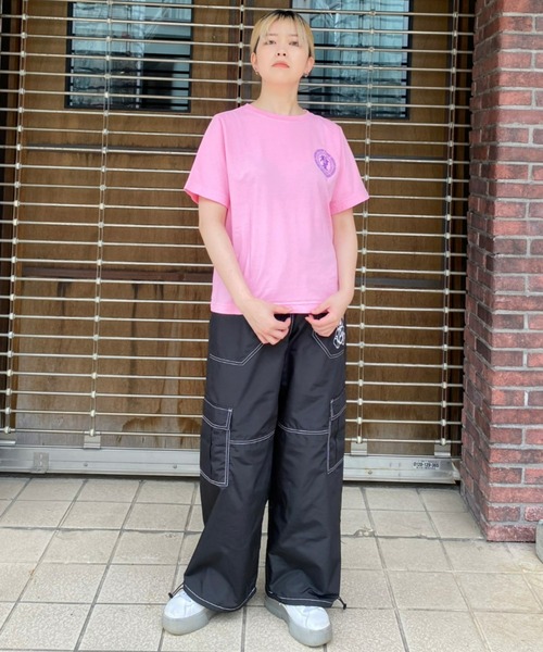 キャンディーストリッパー　CND ピンク カーゴパンツ CND ZIPPER TRACK PANTS | Candy Stripper（キャンディ