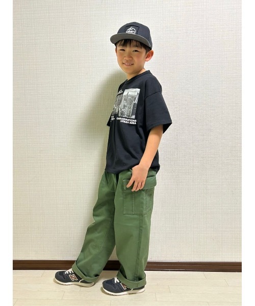 MPS(エムピーエス)の「【MPS】吸水速乾フォトプリントT(Tシャツ/カットソー・キッズ・カーキブラウン/ブラック・150/140/160/120/130/105)」の8枚目の写真