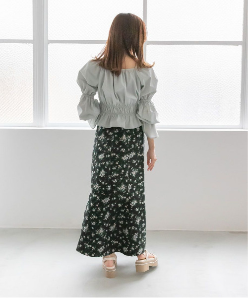 RANDA（ランダ）の「シャーリングデザインブラウス（シャツ/ブラウス・レディース・ピンク/グリーン/ベージュ・FREE）」の18枚目の写真