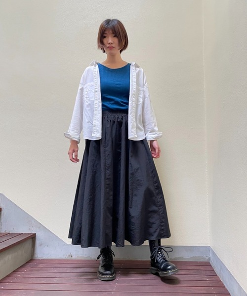 ｔｏｌｅｎｅ（トレネ）の「たっぷりフレアスカート（スカート・レディース・ブルー/ブラック/グリーン/オレンジ・FREE）」の7枚目の写真