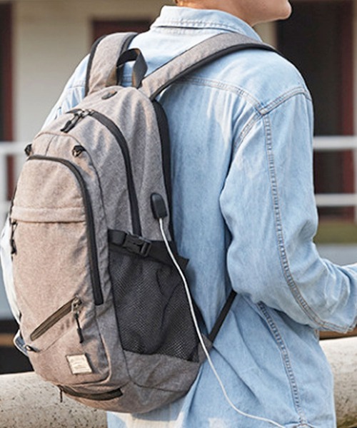 florist（フローリスト）の「【4タイプ展開】ボール収納付き！ユニセックス スマートリュック/バックパック/スポーツバッグ（バックパック/リュック・レディース・グレー系1/ブラック系4/ブラック系3/ブラック系2/グレー系4/グレー系3・FREE）」の9枚目の写真