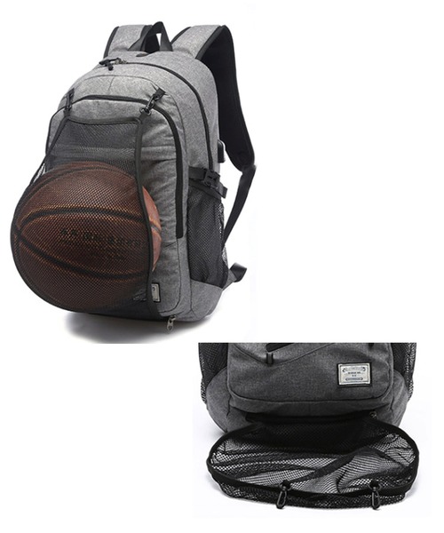 florist（フローリスト）の「【4タイプ展開】ボール収納付き！ユニセックス スマートリュック/バックパック/スポーツバッグ（バックパック/リュック・レディース・グレー系1/ブラック系4/ブラック系3/ブラック系2/グレー系4/グレー系3・FREE）」の10枚目の写真