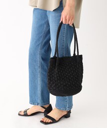 OPAQUE.CLIP | かぎ針編みラメトートバッグ(トートバッグ)