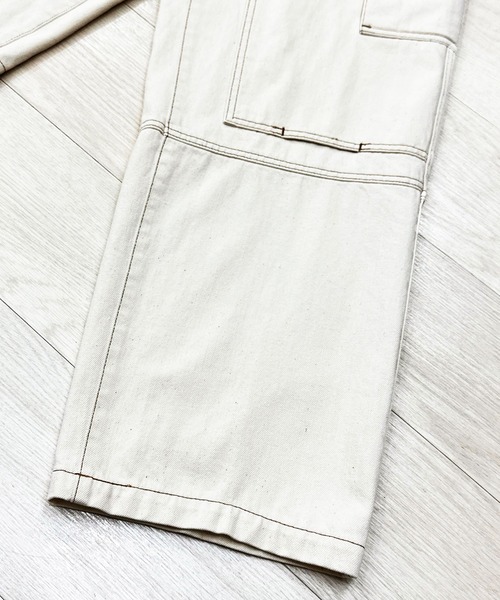 KIIT（キート）の「KIIT キート / DOUBLE KNEE CARGO PANTS ダブルニーカーゴパンツ / KIP-P94A-006（カーゴパンツ・メンズ・アイボリー・2/3/1）」の12枚目の写真