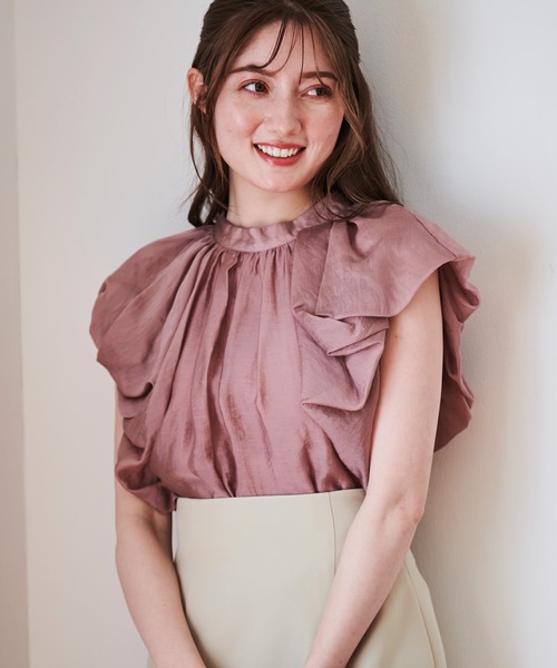 NOELA(ノエラ)の「バルーンスリーブブラウス(シャツ/ブラウス・レディース・ピンク/ライトグリーン/オフホワイト・フリー)」の9枚目の写真