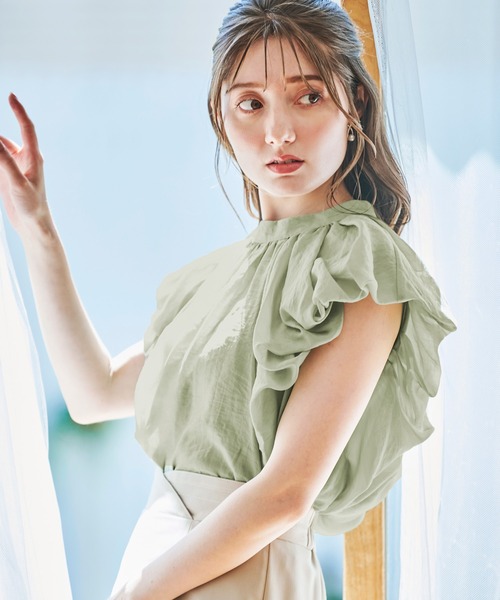 NOELA(ノエラ)の「バルーンスリーブブラウス(シャツ/ブラウス・レディース・ピンク/ライトグリーン/オフホワイト・フリー)」の13枚目の写真