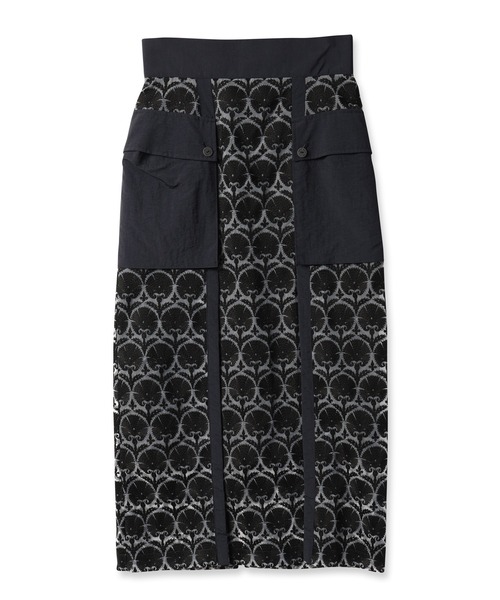 mintdesigns（ミントデザインズ）の「WALL PAPER SKIRT / ウォールペーパースカート（スカート・レディース・グレー/ブラック・2）」の19枚目の写真