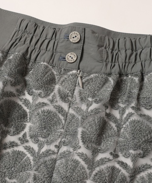 mintdesigns（ミントデザインズ）の「WALL PAPER SKIRT / ウォールペーパースカート（スカート・レディース・グレー/ブラック・2）」の8枚目の写真