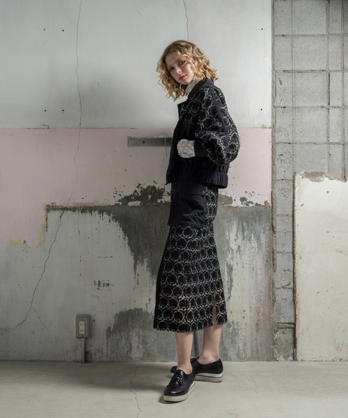mintdesigns（ミントデザインズ）の「WALL PAPER SKIRT / ウォールペーパースカート（スカート・レディース・グレー/ブラック・2）」の16枚目の写真