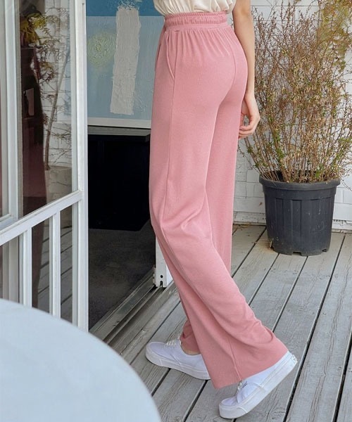SONA（ソナ）の「SONA ［160cm/170cm 身長別で選べる！]モチモチワイドパンツ（その他パンツ・レディース・ブラック/ピンク/ブラウン系その他・160/170）」の12枚目の写真