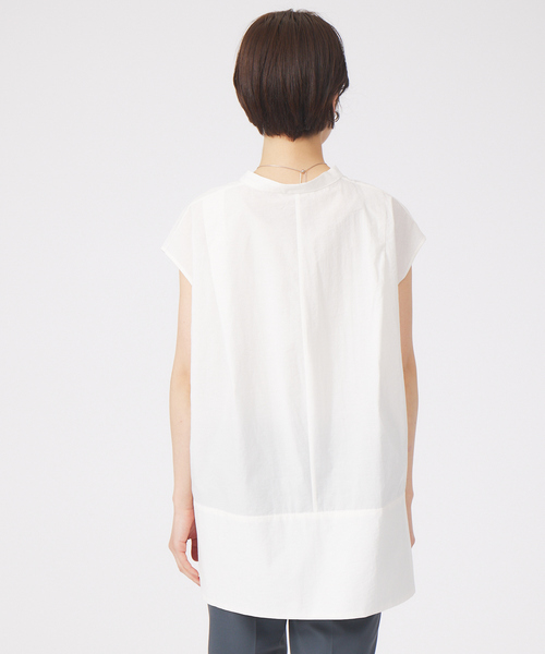 qualite(カリテ)の「タイプライターチュニックブラウス(シャツ/ブラウス・レディース・オフホワイト/イエロー系その他・フリー)」の12枚目の写真