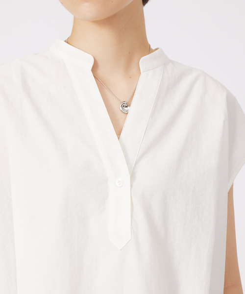 qualite(カリテ)の「タイプライターチュニックブラウス(シャツ/ブラウス・レディース・オフホワイト/イエロー系その他・フリー)」の11枚目の写真