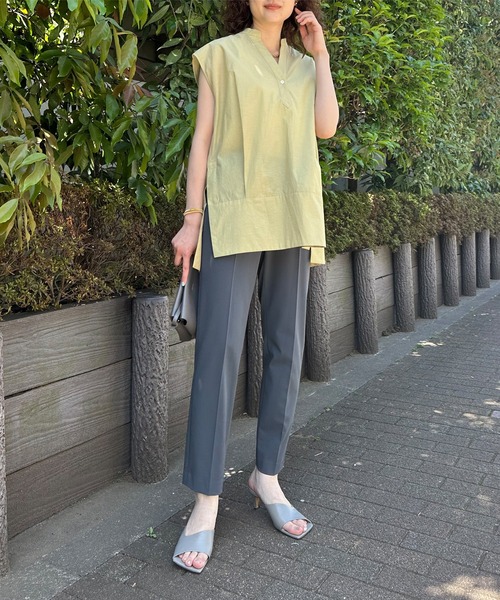 qualite(カリテ)の「タイプライターチュニックブラウス(シャツ/ブラウス・レディース・オフホワイト/イエロー系その他・フリー)」の17枚目の写真