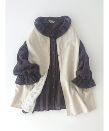 Samansa Mos2 | レース襟ブラウス(シャツ/ブラウス)