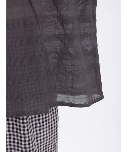 Samansa Mos2（サマンサ モスモス）の「レース襟ブラウス（シャツ/ブラウス・レディース・ブルー/オフホワイト/チャコール・ﾌﾘ-）」の18枚目の写真