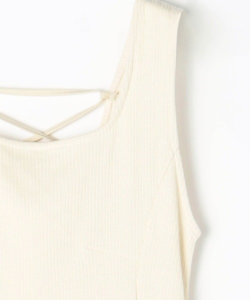 179/WG(イチナナキュウダブルジー)の「レースアップカットソーワンピース(ワンピース・レディース・オフホワイト/ブルー/ブラック・MEDIUM)」の17枚目の写真