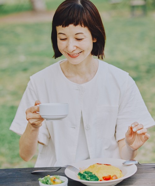 studio CLIP（スタディオクリップ）の「リネンコットンワークベスト