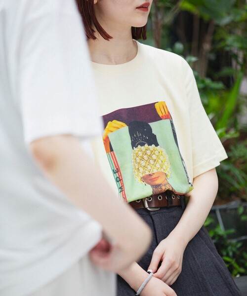 セール】SHIPS: KILLIMAN JAH LOW WORKS コラージュ プリント T