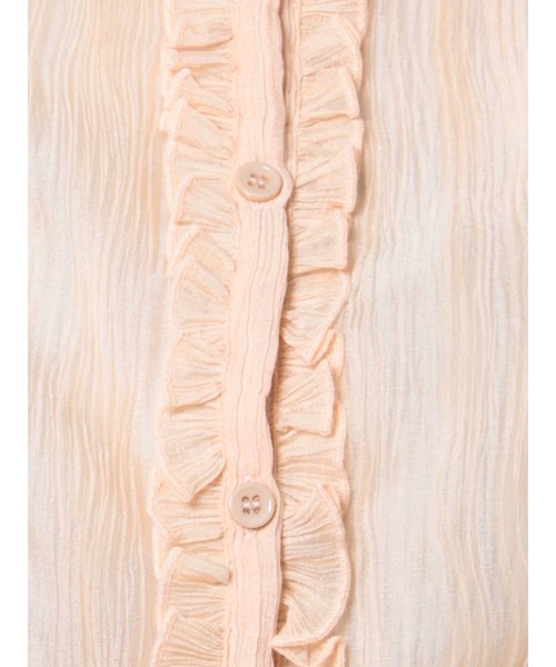 merry jenny（メリージェニー）の「シアードロストショートブラウス（シャツ/ブラウス・レディース・ピンク/クリーム/ブルー・FREE）」の9枚目の写真