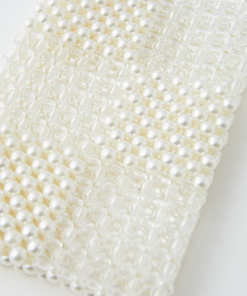 PAPILLONNER（パピヨネ）の「ミックスビーズショルダー（ショルダーバッグ・レディース・ホワイト・FREE）」の5枚目の写真