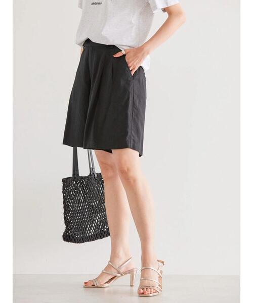 AMERICAN HOLIC（アメリカンホリック）の「リネンブレンドショートパンツ（その他パンツ・レディース・ブラック/レッド系その他5・M/L）」の9枚目の写真