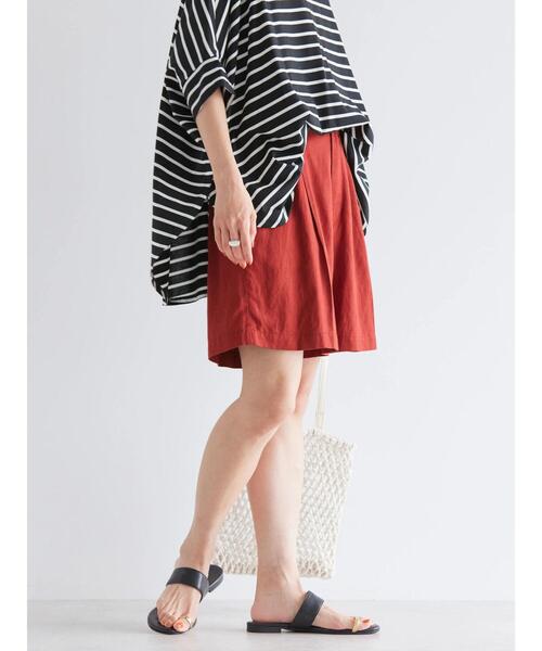 AMERICAN HOLIC（アメリカンホリック）の「リネンブレンドショートパンツ（その他パンツ・レディース・ブラック/レッド系その他5・M/L）」の11枚目の写真