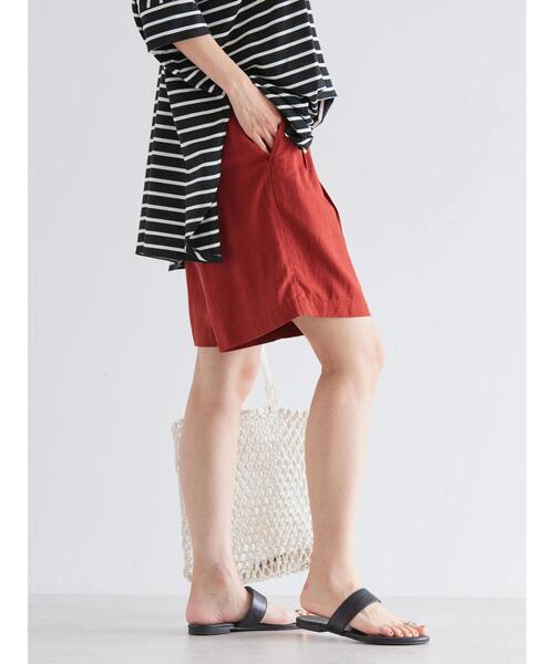 AMERICAN HOLIC（アメリカンホリック）の「リネンブレンドショートパンツ（その他パンツ・レディース・ブラック/レッド系その他5・M/L）」の10枚目の写真