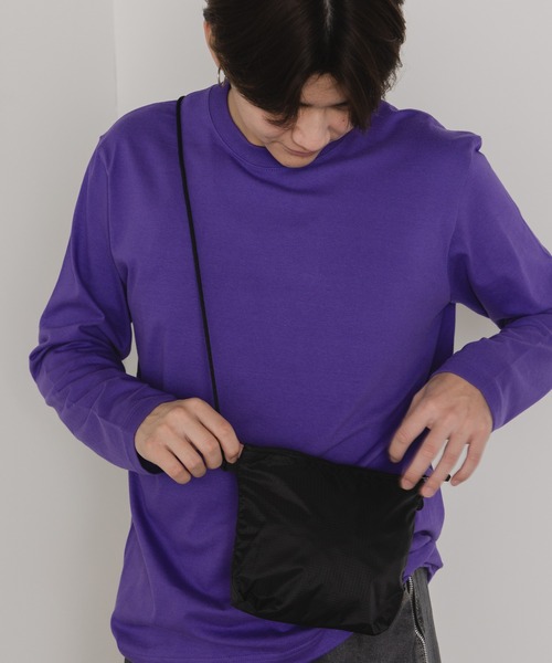 United Athle（ユナイテッドアスレ）の「【UNITED ATHLE】ライトナイロン リップストップ サコッシュ ナイロンポーチ 2026年春夏（ショルダーバッグ・メンズ・オフホワイト/オリーブ/サンドベージュ/ネイビー/ブラック・FREE）」の20枚目の写真