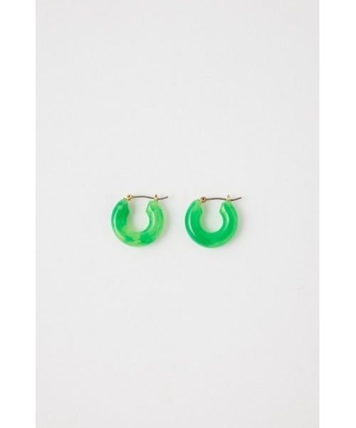 MOUSSY(マウジー)の「COLOR ROUND イヤリング(ピアス(両耳用)・レディース・イエロー/ホワイト/グリーン・FREE)」の1枚目の写真