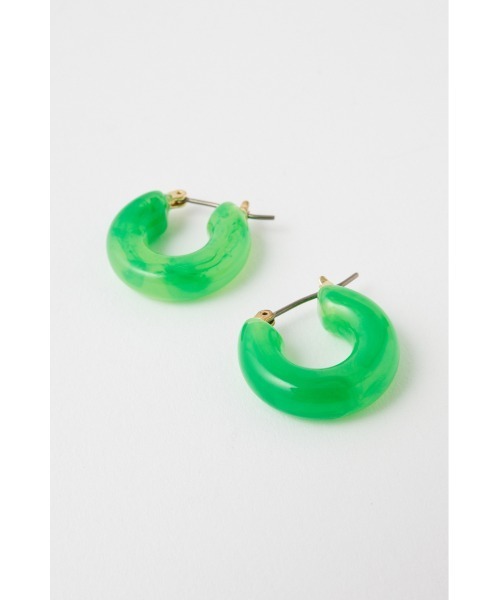 MOUSSY(マウジー)の「COLOR ROUND イヤリング(ピアス(両耳用)・レディース・イエロー/ホワイト/グリーン・FREE)」の5枚目の写真