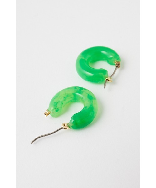 MOUSSY(マウジー)の「COLOR ROUND イヤリング(ピアス(両耳用)・レディース・イエロー/ホワイト/グリーン・FREE)」の6枚目の写真