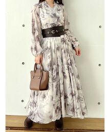 MERCURYDUO | フラワーギャザーマキシワンピース(ワンピース)