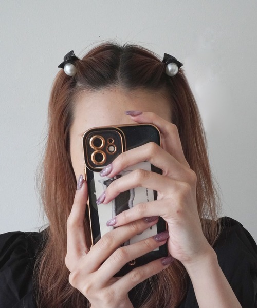 Jelly moo(ジェリームー)の「【 Jelly moo / ジェリームー 】 ブラックカラー ヘアツメ 2点セット / ヘアクリップ / フォーマルアクセ(バレッタ/ヘアクリップ・レディース・ブラック系その他3/ブラック系その他5/ブラック系その他/ブラック/ブラック系その他2/ブラック系その他4・FREE)」の3枚目の写真