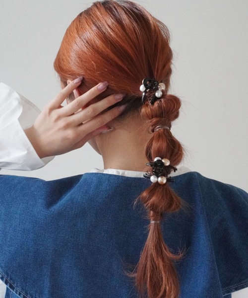 Jelly moo(ジェリームー)の「【 Jelly moo / ジェリームー 】 ブラックカラー ヘアツメ 2点セット / ヘアクリップ / フォーマルアクセ(バレッタ/ヘアクリップ・レディース・ブラック系その他3/ブラック系その他5/ブラック系その他/ブラック/ブラック系その他2/ブラック系その他4・FREE)」の5枚目の写真