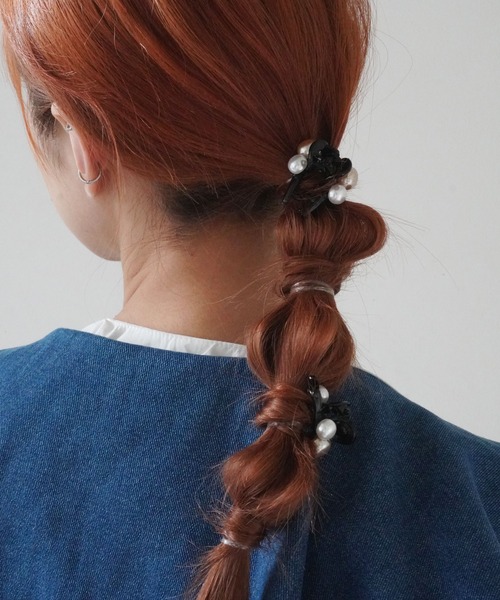 Jelly moo(ジェリームー)の「【 Jelly moo / ジェリームー 】 ブラックカラー ヘアツメ 2点セット / ヘアクリップ / フォーマルアクセ(バレッタ/ヘアクリップ・レディース・ブラック系その他3/ブラック系その他5/ブラック系その他/ブラック/ブラック系その他2/ブラック系その他4・FREE)」の17枚目の写真