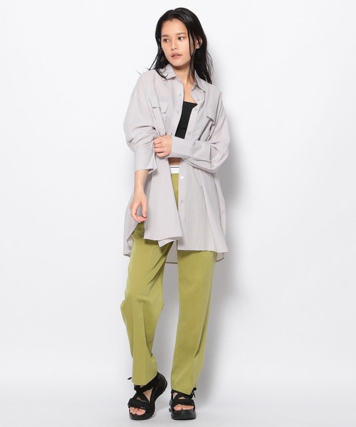 FOREVER 21（フォーエバー トゥエンティーワン）の「【全人類シャツ】ダブルポケットカラーコットンシャツ（シャツ/ブラウス・レディース・ボルドー/グリーン/ブラック/カーキ/シルバー・SMALL/MEDIUM）」の14枚目の写真