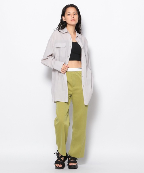 FOREVER 21（フォーエバー トゥエンティーワン）の「【全人類シャツ】ダブルポケットカラーコットンシャツ（シャツ/ブラウス・レディース・ボルドー/グリーン/ブラック/カーキ/シルバー・SMALL/MEDIUM）」の15枚目の写真