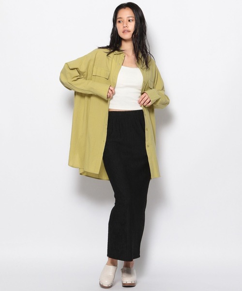 FOREVER 21（フォーエバー トゥエンティーワン）の「【全人類シャツ】ダブルポケットカラーコットンシャツ（シャツ/ブラウス・レディース・ボルドー/グリーン/ブラック/カーキ/シルバー・SMALL/MEDIUM）」の17枚目の写真