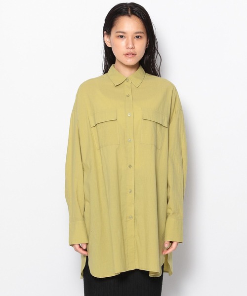 FOREVER 21（フォーエバー トゥエンティーワン）の「【全人類シャツ】ダブルポケットカラーコットンシャツ（シャツ/ブラウス・レディース・ボルドー/グリーン/ブラック/カーキ/シルバー・SMALL/MEDIUM）」の20枚目の写真