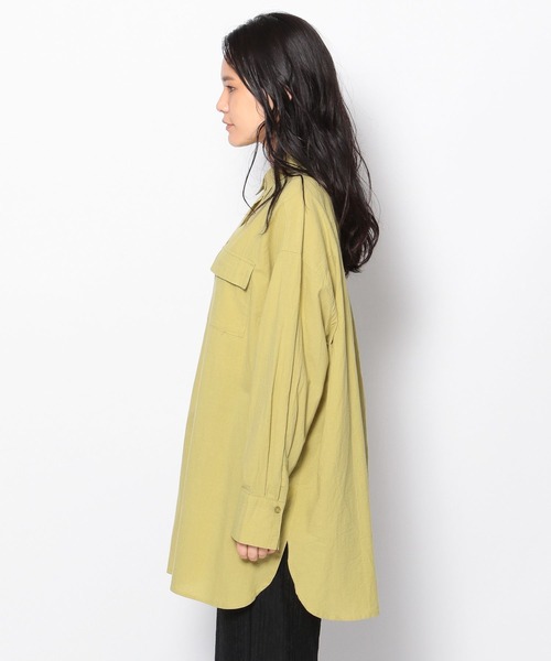 FOREVER 21（フォーエバー トゥエンティーワン）の「【全人類シャツ】ダブルポケットカラーコットンシャツ（シャツ/ブラウス・レディース・ボルドー/グリーン/ブラック/カーキ/シルバー・SMALL/MEDIUM）」の21枚目の写真