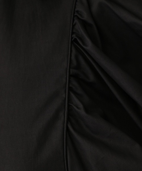 A part by（アパートバイ）の「スタンドパフスリーブワンピース（ワンピース・レディース・パープル/ブラック/ライトベージュ・FREE/SMALL）」の17枚目の写真