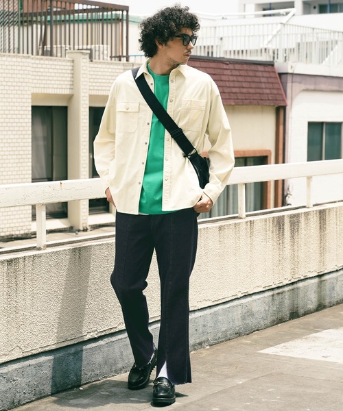 BAYFLOW（ベイフロー）の「ダブルフェイスビッグショルダーバッグ（ショルダーバッグ・メンズ・ブラック/グレー・FREE）」の5枚目の写真