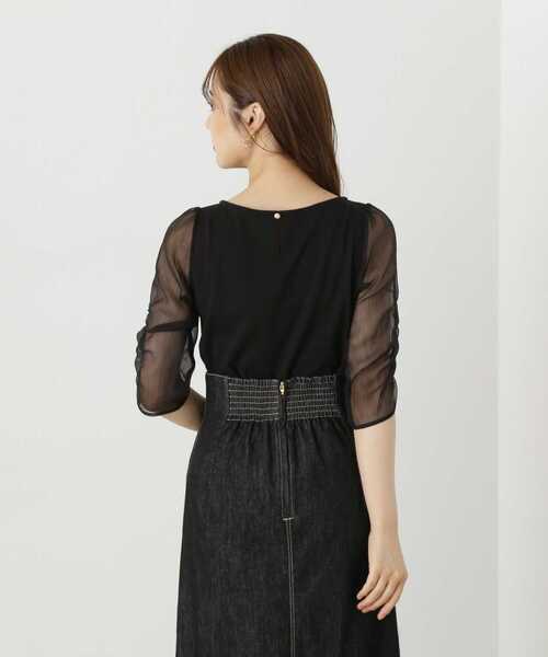 PROPORTION BODY DRESSING(プロポーションボディドレッシング)の「シアースリーブテレコ / 1213260802(Tシャツ/カットソー・レディース・ブラック/オフホワイト/グレー・SMALL/MEDIUM)」の9枚目の写真