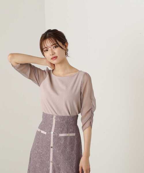 PROPORTION BODY DRESSING(プロポーションボディドレッシング)の「シアースリーブテレコ / 1213260802(Tシャツ/カットソー・レディース・ブラック/オフホワイト/グレー・SMALL/MEDIUM)」の14枚目の写真