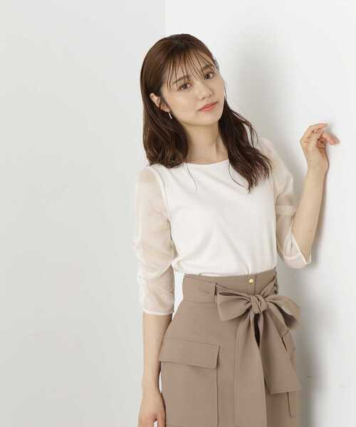 PROPORTION BODY DRESSING(プロポーションボディドレッシング)の「シアースリーブテレコ / 1213260802(Tシャツ/カットソー・レディース・ブラック/オフホワイト/グレー・SMALL/MEDIUM)」の19枚目の写真